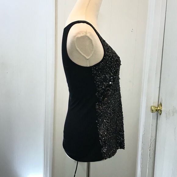 ☀️WEEKEND SALE☀️ Express sequined black tank - Picture 3 of 6